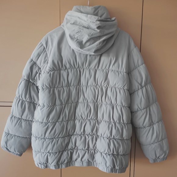 ASOS WHITE boxy puffer jacket with concealed hood (M) - Picture 5 of 15